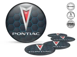 Pontiac Adesivi Cupola Epox Logo Decalcomania Cerchio Resina